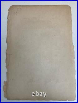 Lithographie Portrait Durandeau 1930 À Identifier Litho Gravure Théâtre Estampe