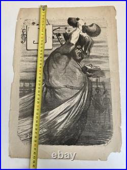 Lithographie Portrait Durandeau 1930 À Identifier Litho Joseph Darcier Estampe