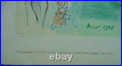 Lithographie Raoul Dufy Ascot 1935 Imp T. C. S Haywood's Collection Cheval
