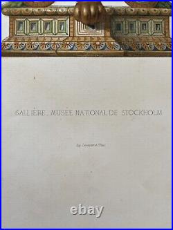 Lithographie Sallière Collection Musée National Stockholm XIXe