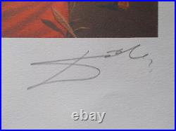 Lithographie, Salvador Dali Portrait de Marie Sigall signée et numérotée