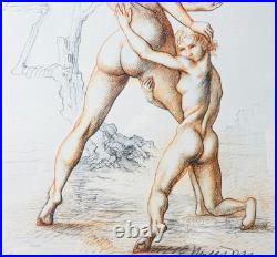 Lithographie Signé Marcello Tommasi Nu Femme Graphique Impression Numéroté Lithographie Signé Marcello Tommasi Nu Femme Graphique Impression Numéroté