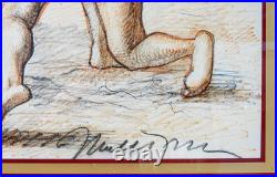 Lithographie Signé Marcello Tommasi Nu Femme Graphique Impression Numéroté