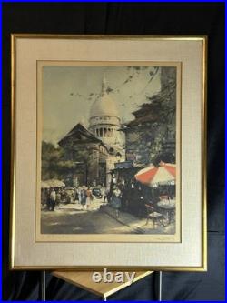 Lithographie Simon Van Gelderen Montmartre 9/350 Art Déco Paris