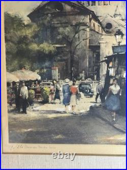 Lithographie Simon Van Gelderen Montmartre 9/350 Art Déco Paris