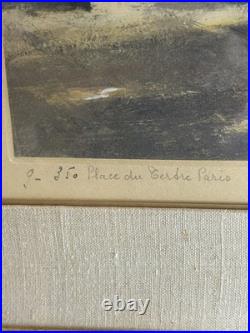 Lithographie Simon Van Gelderen Montmartre 9/350 Art Déco Paris