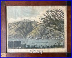 Lithographie St. Thomas Caraïbes 19E Siècle Par Joseph Constantine Stadler
