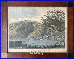 Lithographie St. Thomas Caraïbes 19E Siècle Par Joseph Constantine Stadler