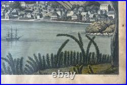 Lithographie St. Thomas Caraïbes 19E Siècle Par Joseph Constantine Stadler