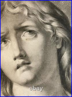 Lithographie Virginie Rome Romain XIXe Mort Assassinat A Identifier Ancien Art