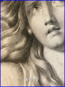 Lithographie Virginie Rome Romain XIXe Mort Assassinat A Identifier Ancien Art