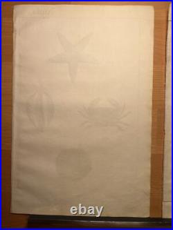 Lithographie ancienne 1838 tableau colorié main aquarelle oiseaux animaux rét