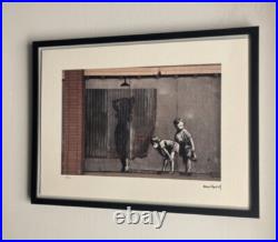 Lithographie banksy avec certificat et encadrée