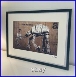Lithographie banksy avec certificat et encadrée Lithographie banksy avec certificat et encadrée