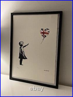 Lithographie banksy avec certificat et encadrée