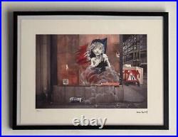 Lithographie banksy avec certificat et encadrée