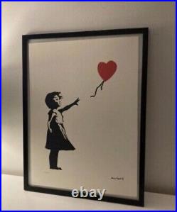 Lithographie banksy avec certificat et encadrée