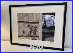 Lithographie banksy avec certificat et encadrée Lithographie banksy avec certificat et encadrée
