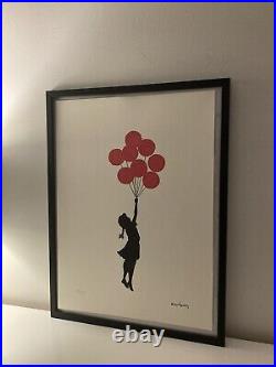 Lithographie banksy avec certificat et encadrée