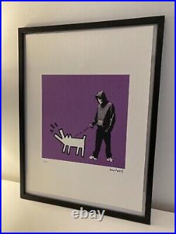 Lithographie banksy avec certificat et encadrée