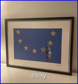 Lithographie banksy avec certificat et encadrée