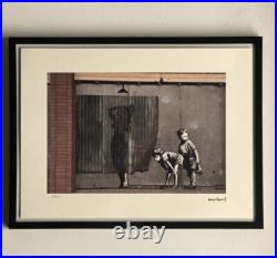Lithographie banksy avec certificat et encadrée