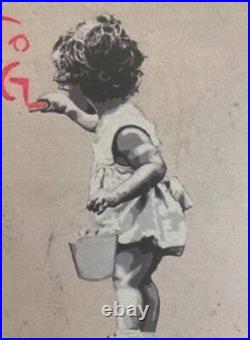 Lithographie banksy avec certificat et encadrée Lithographie banksy avec certificat et encadrée