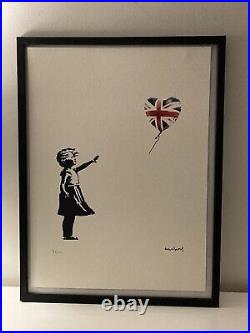 Lithographie banksy avec certificat et encadrée