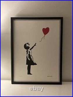 Lithographie banksy avec certificat et encadrée