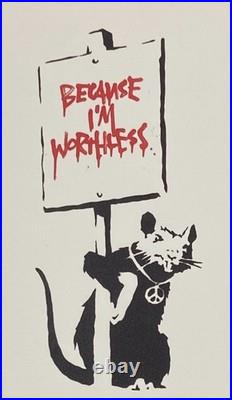 Lithographie banksy avec certificat et encadrée