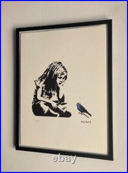 Lithographie banksy avec certificat et encadrée