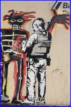Lithographie banksy avec certificat et encadrée