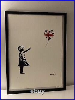 Lithographie banksy avec certificat et encadrée