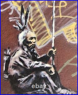 Lithographie banksy avec certificat et encadrée Lithographie banksy avec certificat et encadrée