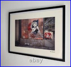 Lithographie banksy avec certificat et encadrée