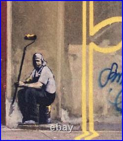 Lithographie banksy avec certificat et encadrée Lithographie banksy avec certificat et encadrée