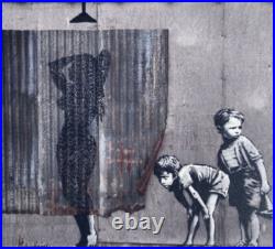 Lithographie banksy avec certificat et encadrée