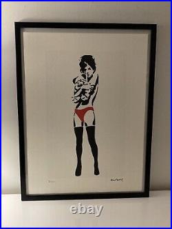 Lithographie banksy avec certificat et encadrée