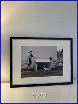 Lithographie banksy avec certificat et encadrée