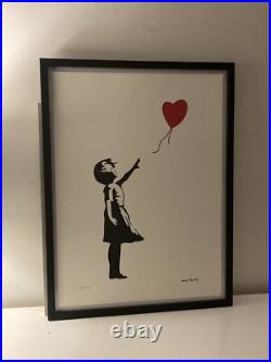 Lithographie banksy avec certificat et encadrée