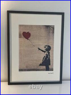 Lithographie banksy avec certificat et encadrée