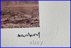 Lithographie banksy avec certificat et encadrée
