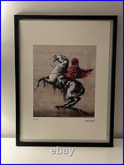 Lithographie banksy avec certificat et encadrée