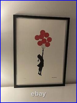 Lithographie banksy avec certificat et encadrée