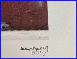 Lithographie banksy avec certificat et encadrée Lithographie banksy avec certificat et encadrée