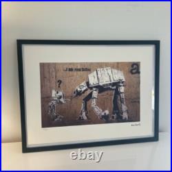 Lithographie banksy avec certificat et encadrée Lithographie banksy avec certificat et encadrée