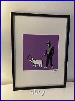 Lithographie banksy avec certificat et encadrée