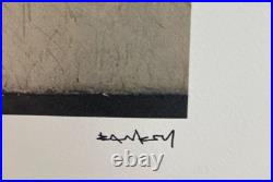 Lithographie banksy avec certificat et encadrée