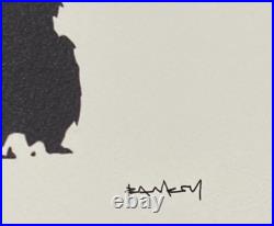 Lithographie banksy avec certificat et encadrée