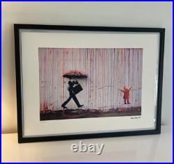 Lithographie banksy avec certificat et encadrée Lithographie banksy avec certificat et encadrée